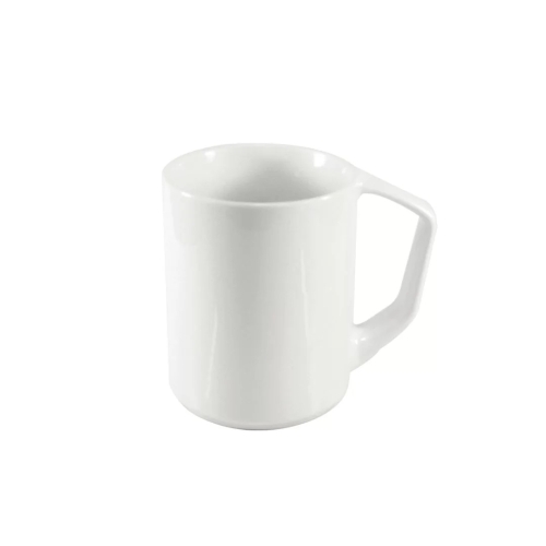 Caneca Cerâmica 325ML Branca Alça Alemã-2458L
