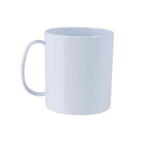 Caneca Plástico 325ML Branco Grossa-258L