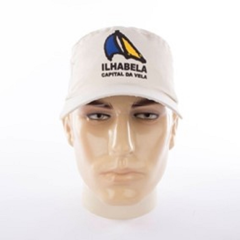 Boné em tecido tactel (microfibra) - Modelo Americano