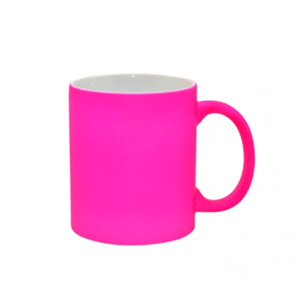 Caneca Reta Fluorescente Rosa-529L